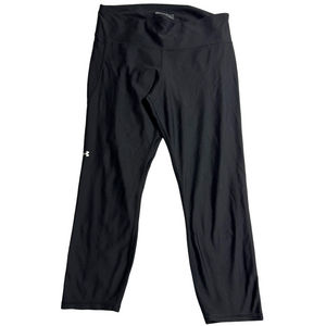 Under Armour Lady XL Capris Black Workout Pants Leggings